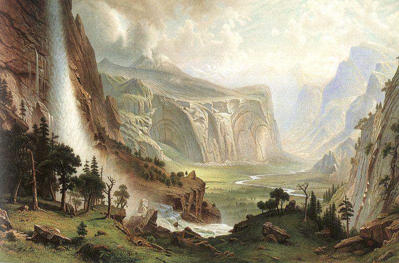 Albert Bierstadt The Domes of the Yosemites oil painting image
